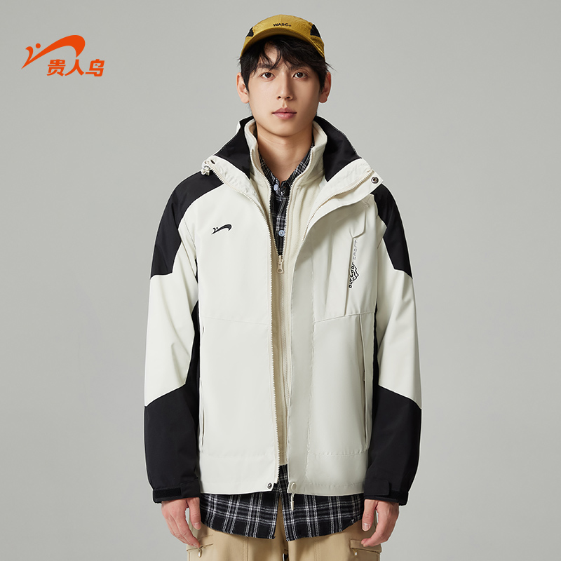 贵人鸟外套男款2025夏季新款情侣户外休闲冲锋外套百搭防风风衣男