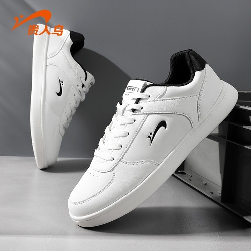 贵人鸟车缝线系带男士低帮