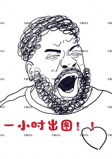 恶搞男神女神沙雕风素描抽象无厘头手绘头像设计插画头像约稿商业