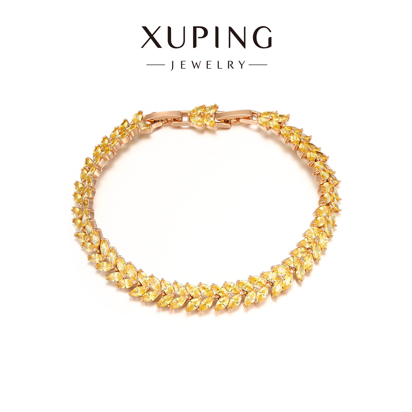 旭平重工时尚密镶气质闪耀易搭好搭麦穗手链手表扣