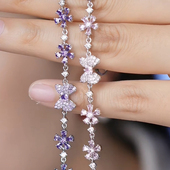 仙女风樱花蝴蝶手链女时尚 小如 蝶恋花 轻奢精致气质清冷感手饰