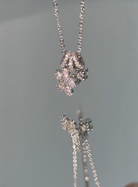 旭平【繁花齿轮】密镶花朵项链女浪漫甜美风经典简约ins风锁骨链