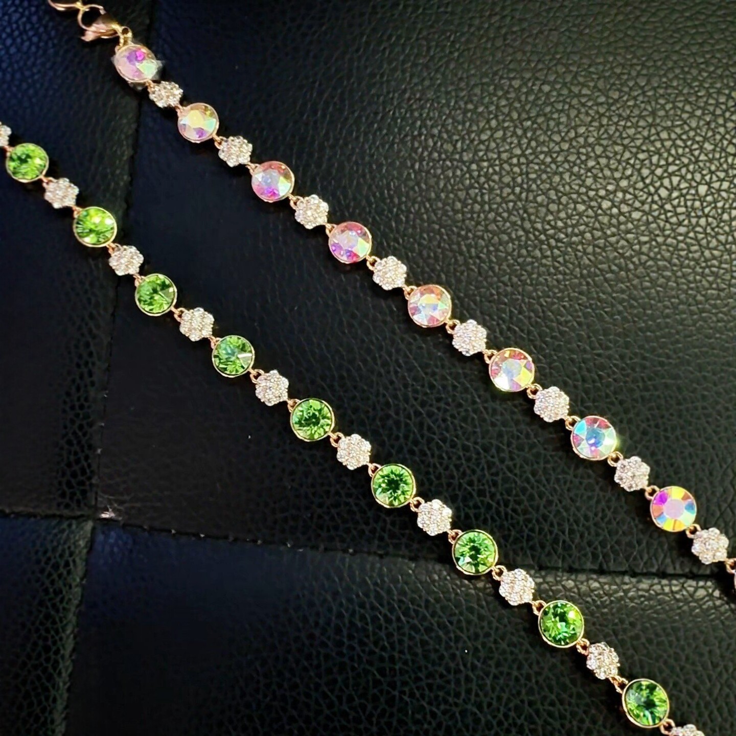 旭平绿野仙踪仿水晶圆饼手链女新款轻奢小众气质时尚易搭手饰