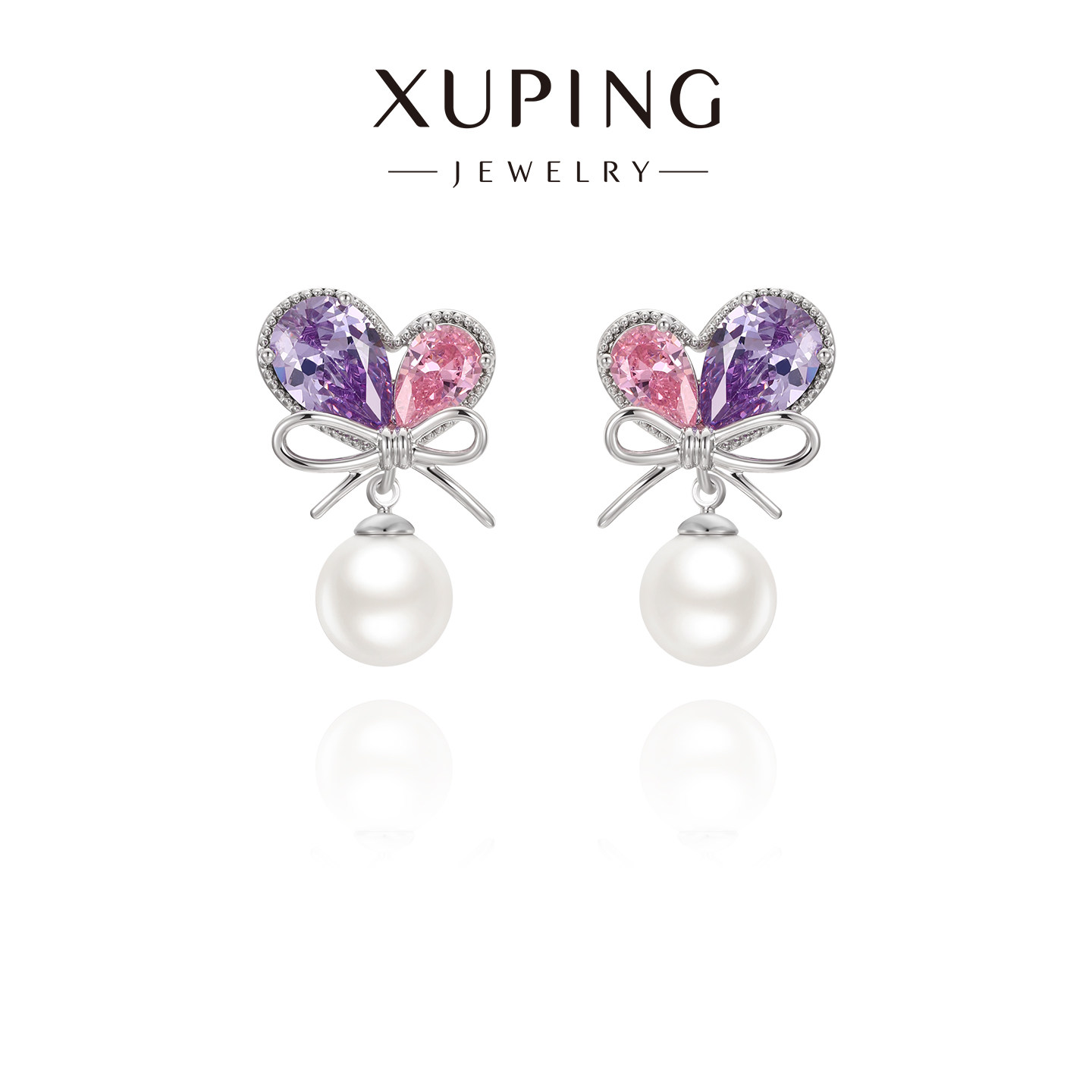 旭平【巴黎旧梦】爱心蝴蝶结仿珍珠耳钉法式甜美高级名媛气质耳饰,饰品/流行首饰/时尚饰品新,耳钉,淘宝优惠券,粉丝福利购,淘宝优惠卷