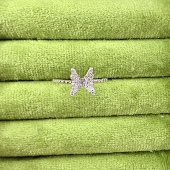 旭平极简风精致蝴蝶戒指女小众设计精致感指环叠戴通勤款 食指戒