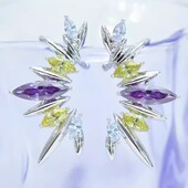 ins性冷淡风马眼耳钉耳骨夹高级感独特耳饰 时尚 旭平 烟花易冷