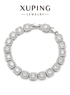 【预售约20天】柔柔顺恨驰C类似轻奢冰糖方糖密镶方块手链手表扣