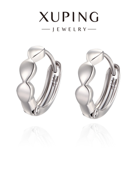 旭平亮面金属菱形耳扣简约ins冷淡风气质日常小众设计感耳环耳饰