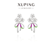 仙气手捧花蝴蝶结丝带耳钉法式 旭平 花束 轻奢温柔气质秋旭平