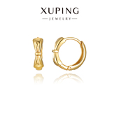 旭平仿黄金色在逃公主蝴蝶结耳扣女时尚 潮流设计感耳环