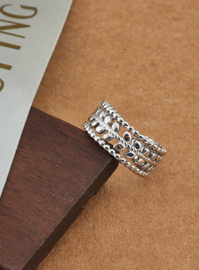 旭平液态金属质感时尚个性开口7码戒指小众设计高级感食指戒合辑