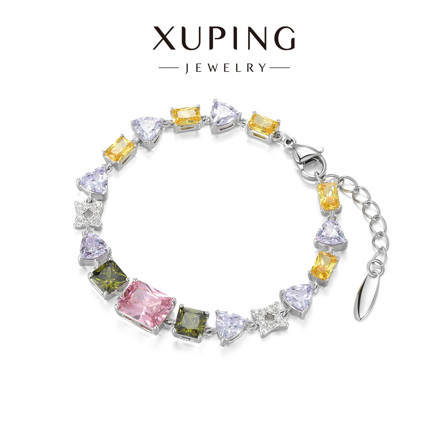 艳艳彩宝系列冰糖不规则手链时尚轻奢气质小众设计高级感易搭手饰