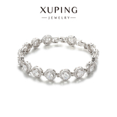 旭平中古vintage轻奢闪烁冰糖圆饼合金手链手表扣简约时尚 通勤