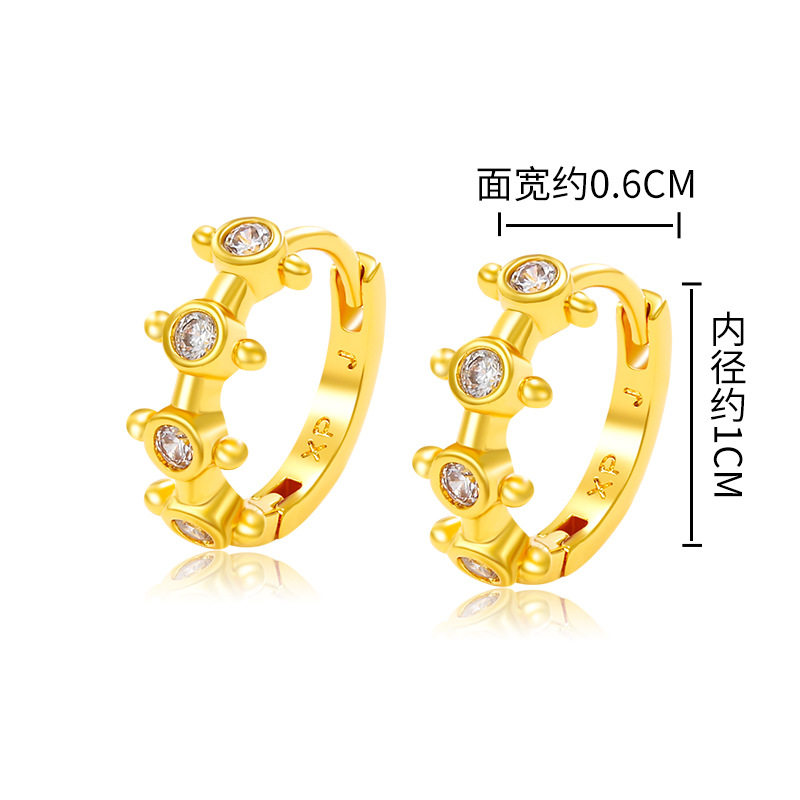 旭平微镶人造石时尚通勤简约易搭气质小耳扣耳环,饰品/流行首饰/时尚饰品新,耳环,淘宝优惠券,粉丝福利购,淘宝优惠卷