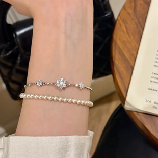 旭平【如花在野】法式复古太阳花朵手链女轻奢气质显白高级感手环