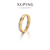 旭平时尚 通勤指环三个戒指叠戴ins个性 简约冷淡风素圈指环食指戒