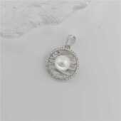 旭平法式 优雅镂空仿珍珠吊坠