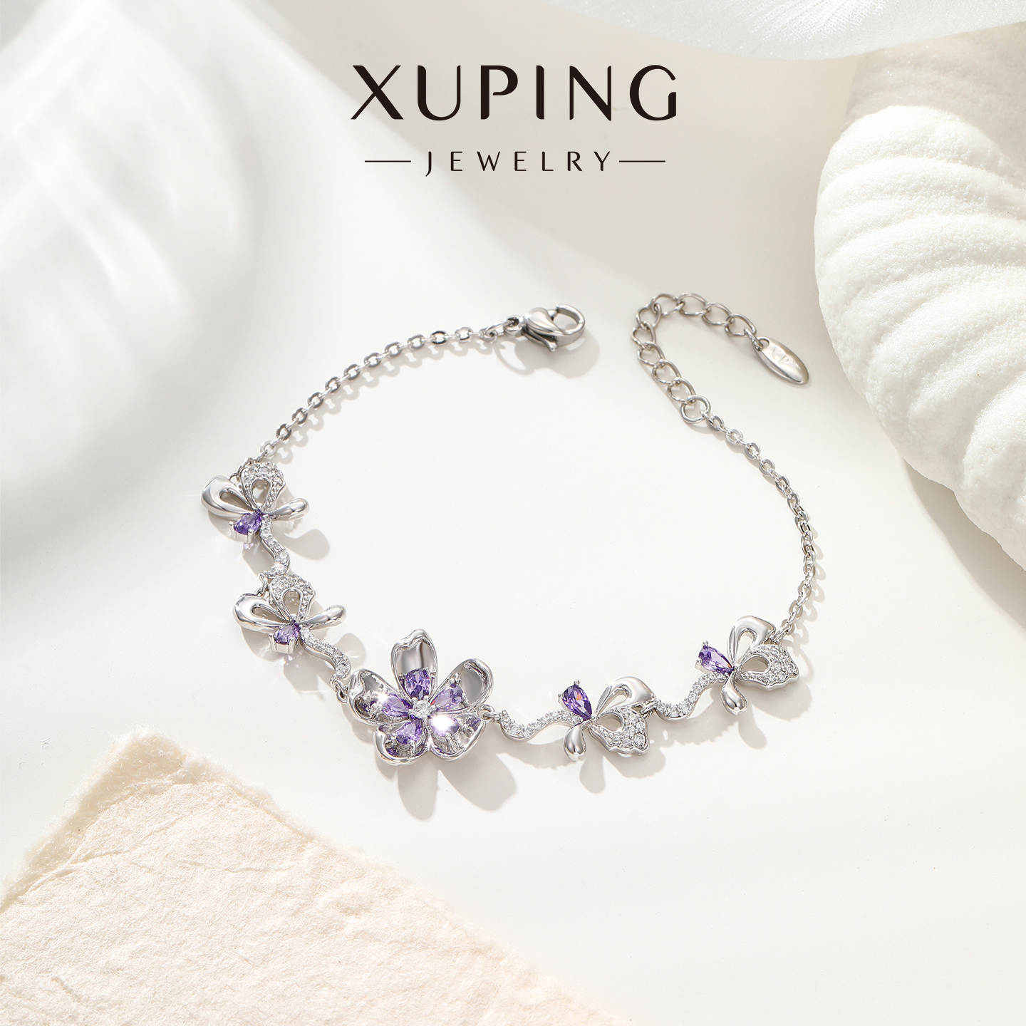 旭平花花合金手链