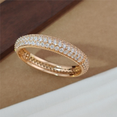 艳艳 圆满 满镶合金重工卡扣手镯