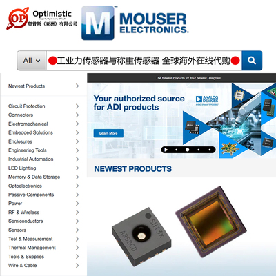 Mouser贸泽电子重传感器