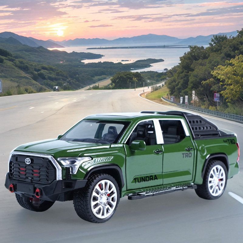 皮卡越野车仿真合金汽车模型摆件男孩玩具金属1:32丰田坦途tundra