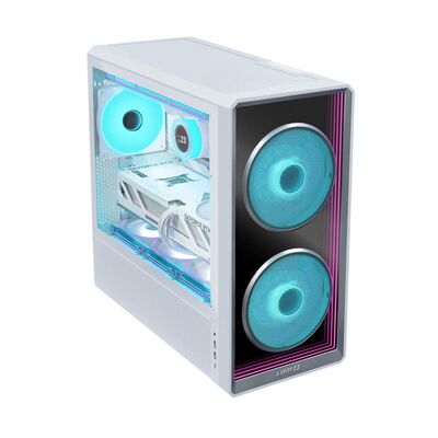 LIANLI联力 鬼斧LANCOOL 217INF无限镜全透水冷中塔台式风道机箱