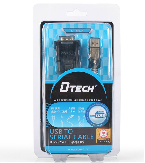 帝特DT-5002A USB串口线 USB转串口线 RS232 