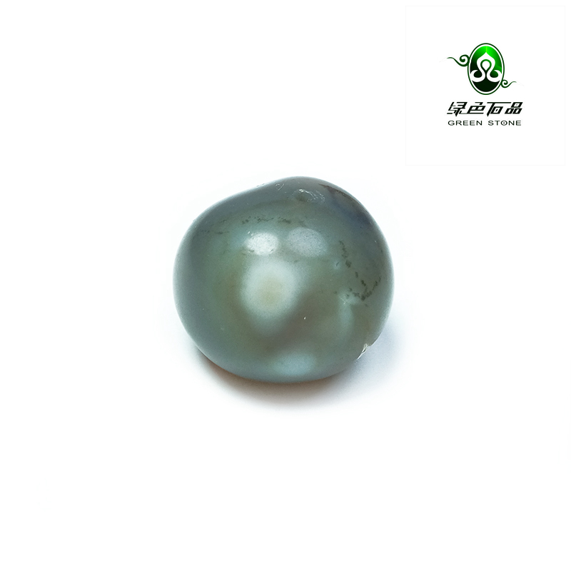 lssp/绿色石品wp492 不还价 清代珠子 DIY单珠配饰老玛瑙多宝珠