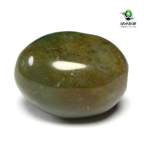 lssp/绿色石品gz2942 不还价百年老玛瑙清代水草玛瑙珠包老