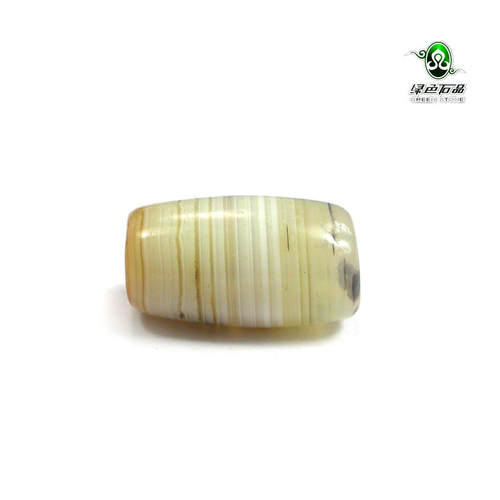 lssp/绿色石品 不还价 缠丝玛瑙天珠配珠 DIY手工玛瑙珠as793