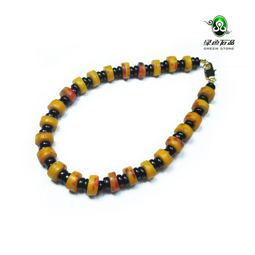 Lssp/绿色石品琉璃手串不还价清