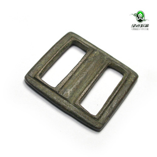 lssp/绿色石品mz1976 不还价  老托甲经书老卡子 民族风老经书扣