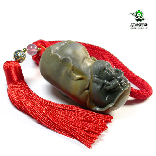 天然玛瑙原石俏色手把件不还价