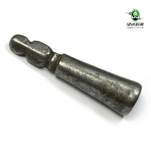 lssp/绿色石品mz907 不还价 DIY藏印配饰 西藏老托甲老印章法印