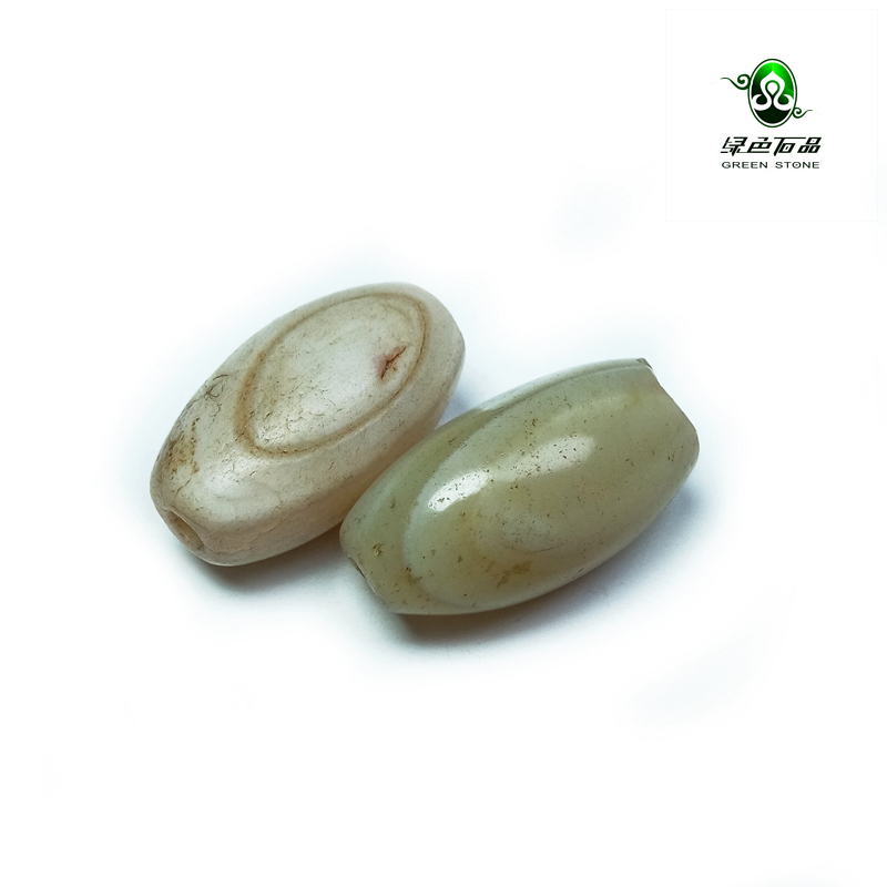 diy乳白色缠丝老玛瑙不还价