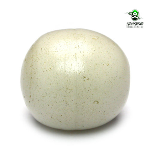 lssp/绿色石品gz1555-不还价 DIY配珠老琉璃珠子 多宝配件清代