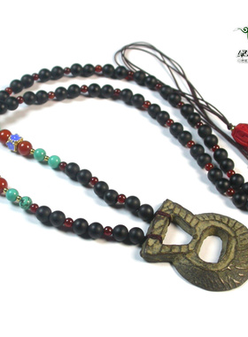 Lssp/绿色石品民族风吊坠不还价