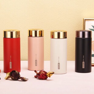 迷你口袋杯子定制印logo男女士高颜值304不锈钢保温水杯茶杯刻字