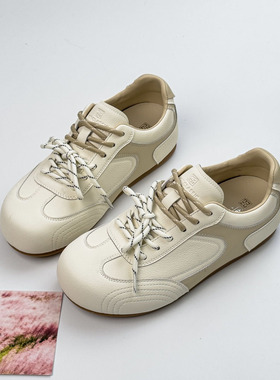 真皮16A15221复古休闲运动鞋女2026春季百搭内增高舒适阿甘鞋女鞋