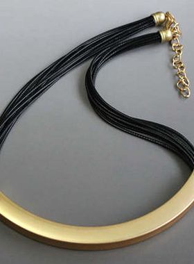 欧美饰品批发北欧简约金属黑色