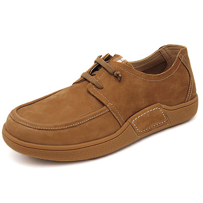 春款休闲磨砂牛皮男单鞋