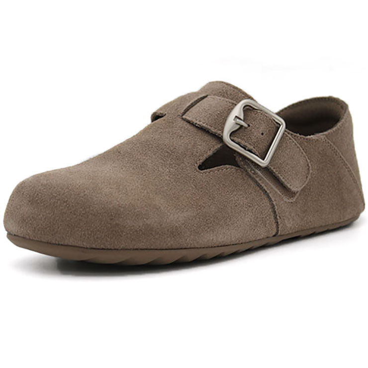 奥康休闲磨砂面料女单鞋