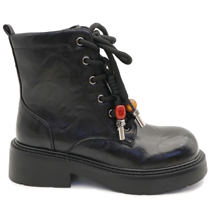 冬季休闲绒里侧拉链马丁靴