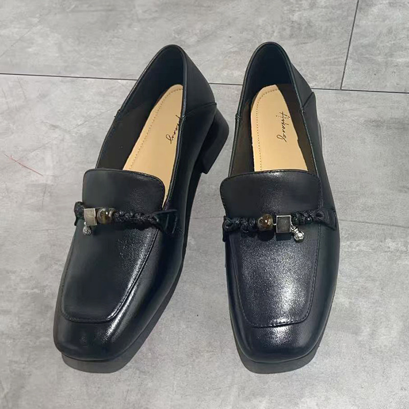 奥康女鞋2026春款方头羊皮低跟女单鞋1262112067黑1262112068米,女鞋,乐福鞋（豆豆鞋）,淘宝优惠券,粉丝福利购,淘宝优惠卷