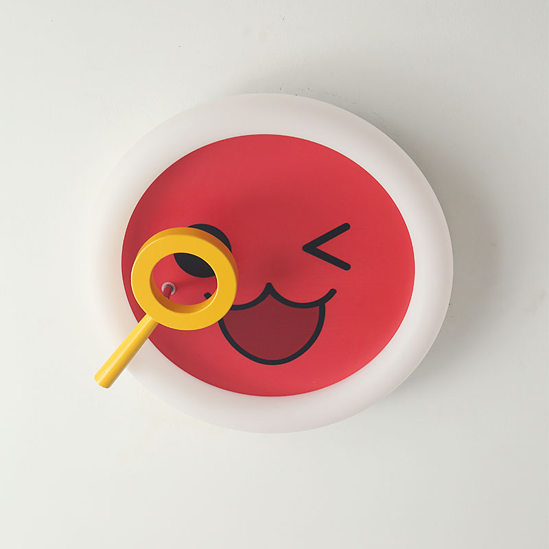 放大镜儿童房灯卧室灯吸顶灯LED现代简约智能北欧男女孩房间灯具