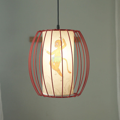 大闹天宫羊皮灯吊灯儿童房吊灯卧室灯创意酒店工程灯具