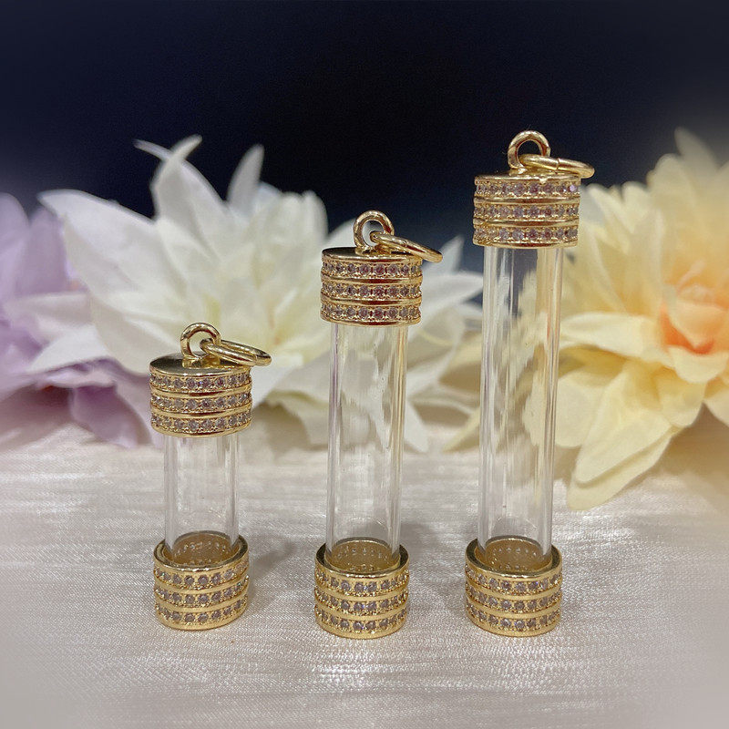 顶鼎泰牌泰国佛牌符管配件空管嘎乌盒单挂双挂金色镶钻三圈钻高档