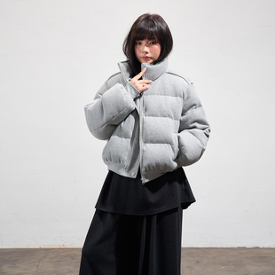 短款 蕾蕾 立领廓形面包外套百搭时尚 冬季 肯豆出街