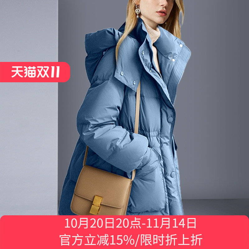 中长款欧美羽绒服气质休闲面包服