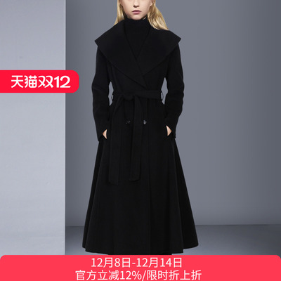 中长款修身收腰显瘦大衣毛呢外套